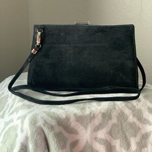 Van Eli Black Suede Purse